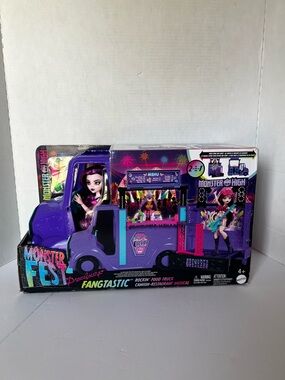 Monster High Fangtastic Rockin' Food Truck and Draculaura doll